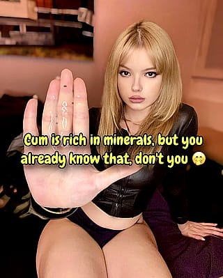 Cum is rich in minerals, don't you agree... [oc]'