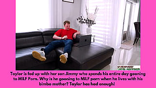 Taylor catches son Jimmy gooning again...'