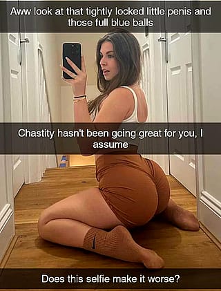 She teases you to make your chastity sentence even worse'