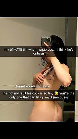 his cock is just too small 🥺 I need a bigger cock for my tight Asian hole'