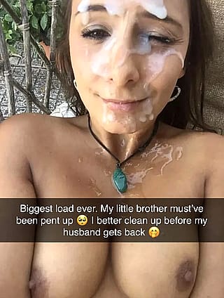 I drenched my sister in cum 🥵'