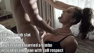 Nobody wants a slut with brains… just shut up and keep choking on daddy’s cock'