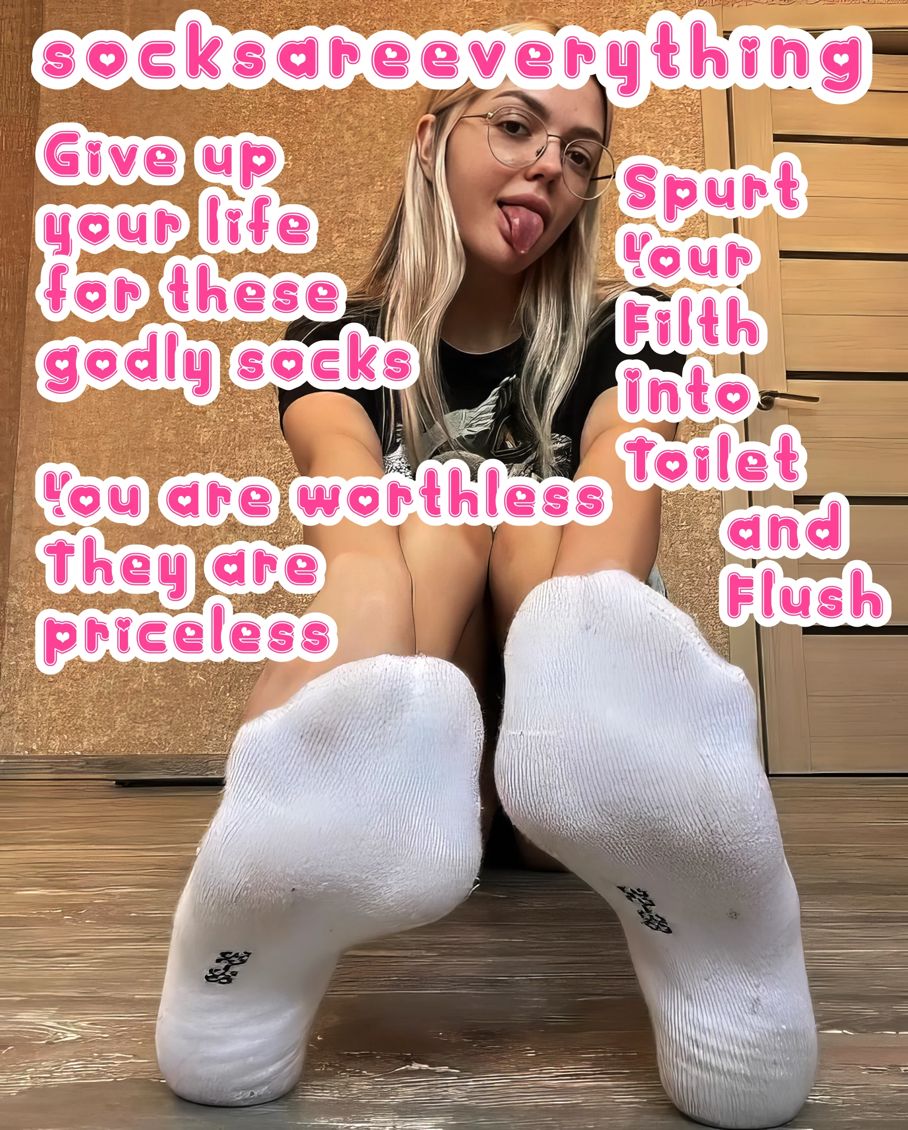 You are stupid sockssexual beta loser and you are worthless. While my socks are priceless!!! Remember to always ruin your spurts into and squirt into the toilet! Kill your beta sperm in the drain little beta loser! picture 1 of 1