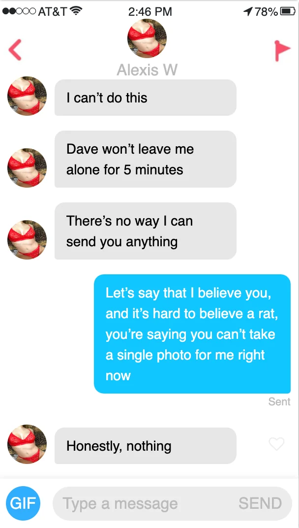 Her secret Tinder – Part 3 [Blackmail][Cheating] picture 9 of 20