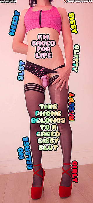 A Caged Sissy Needs A Phone Background 😈😜'