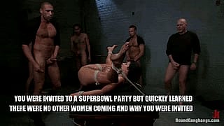 Who wants to come to our Superbowl party'