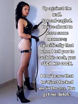 Know your place, bitch. [ImageFap: kinklover_uk]'