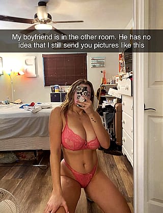 Her boyfriend doesn’t know'