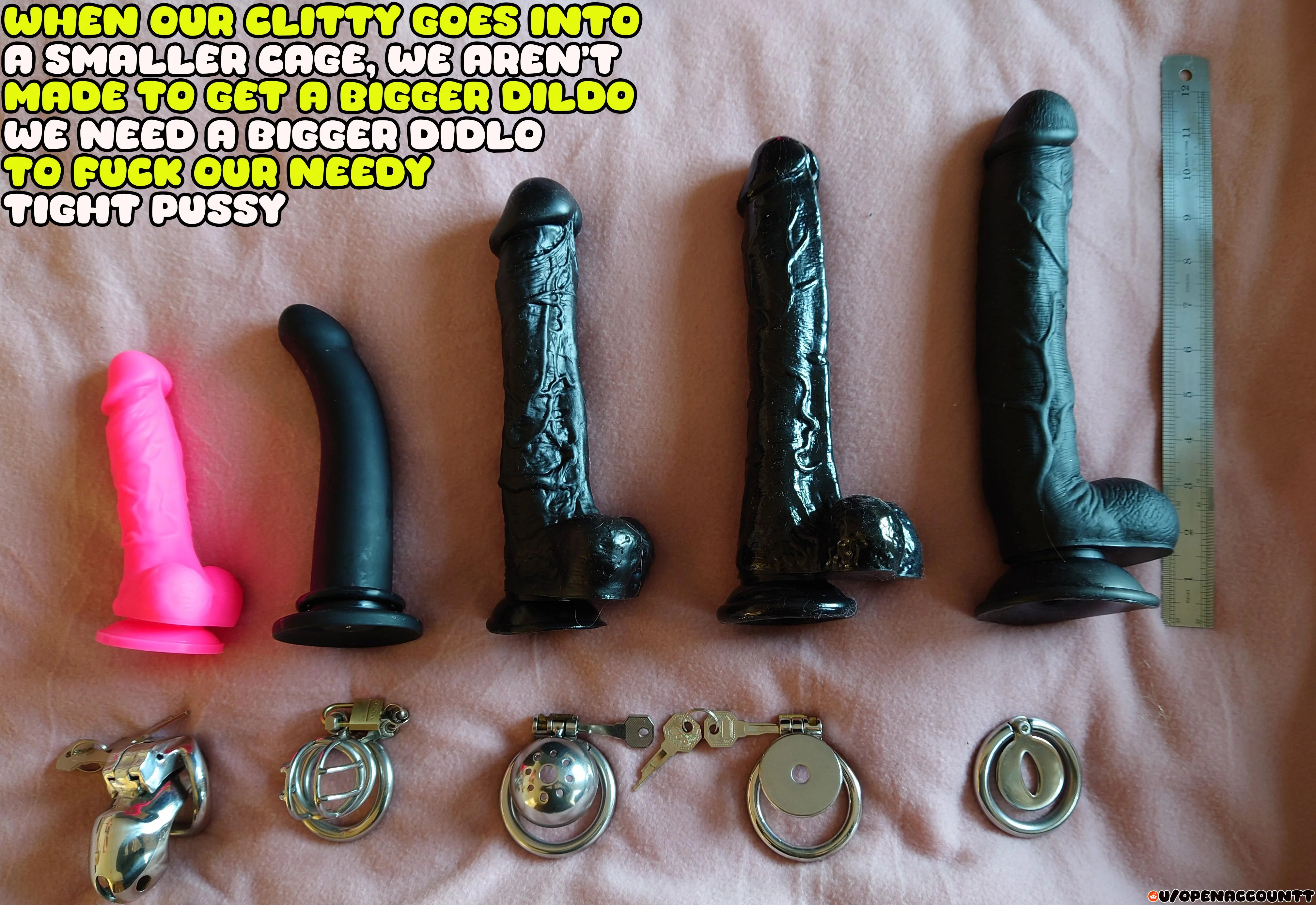 Our Clitty Gets Smaller In It's Cage, We Need A Big Dildo 🥵 picture 1 of 1