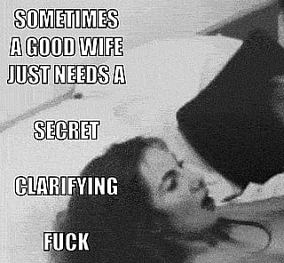 A secret clarifying fuck - #marriedwomencumharder'