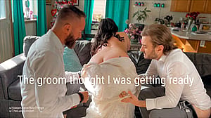 The groom thought I was getting ready with my bridesmaids…'