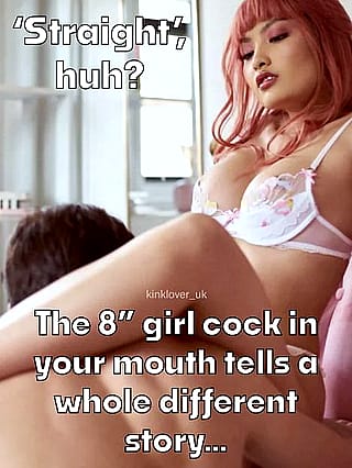 Sucking cock isn’t gay, if the person who’s cock it is, is also uber hot with perfect breasts. Is it? [ImageFap: kinklover_uk]'