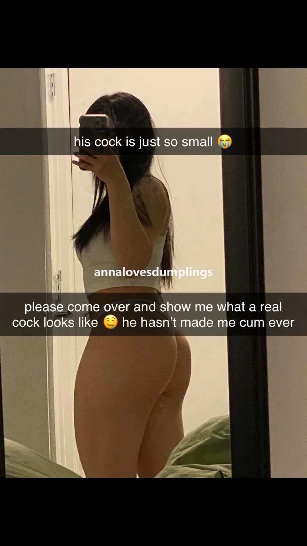 a petite Asian girl like me needs a real cock tbh picture 1 of 1