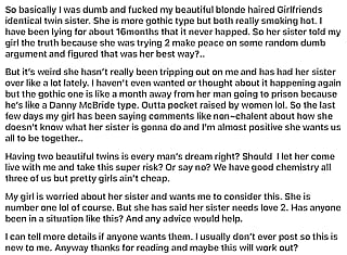 I cheated on my girl with her twin sister and got caught. But things now are like the twilight zone need advice.'