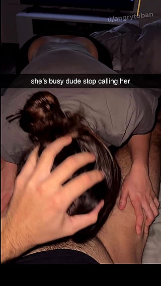 Don’t call her while she’s servicing other guys or you’ll ruin their nut'