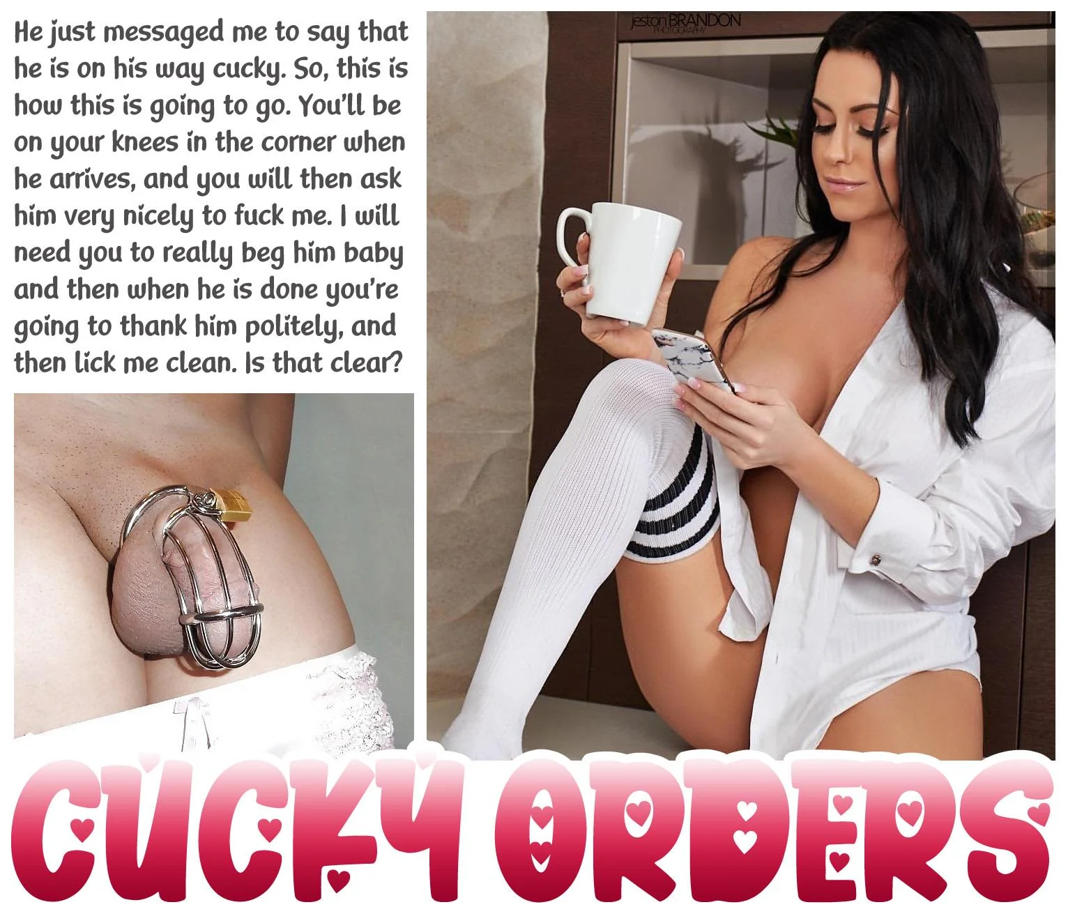 CUCKY ORDERS [chastity] [femdom] [cuckold] TeasAndDenial on Imagefap picture 1 of 1