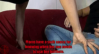 Hands aren't for masturbating, mom butts are for masturbating.'