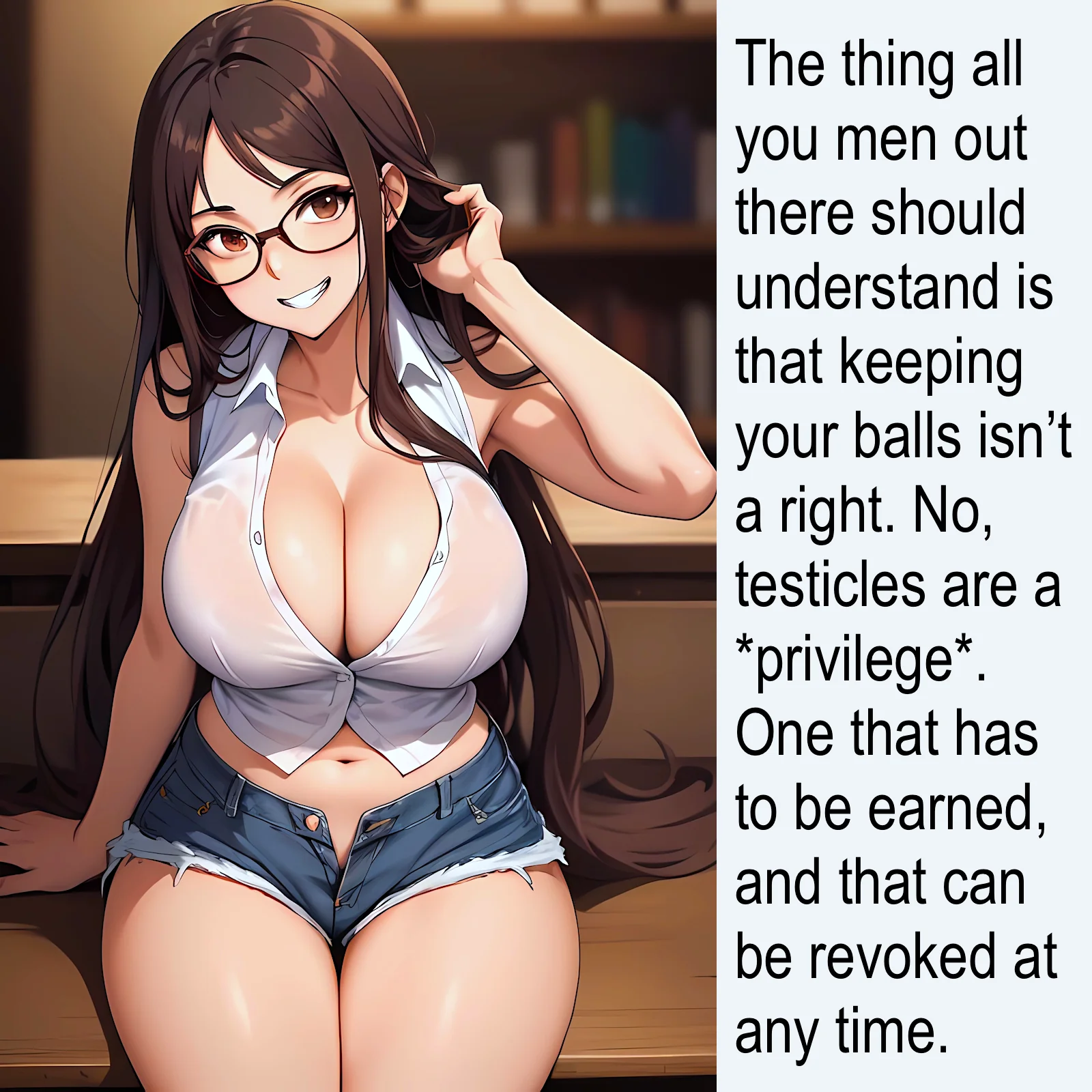 A privilege, not a right [AI Image] (punishment81 on ImageFap) picture 1 of 1