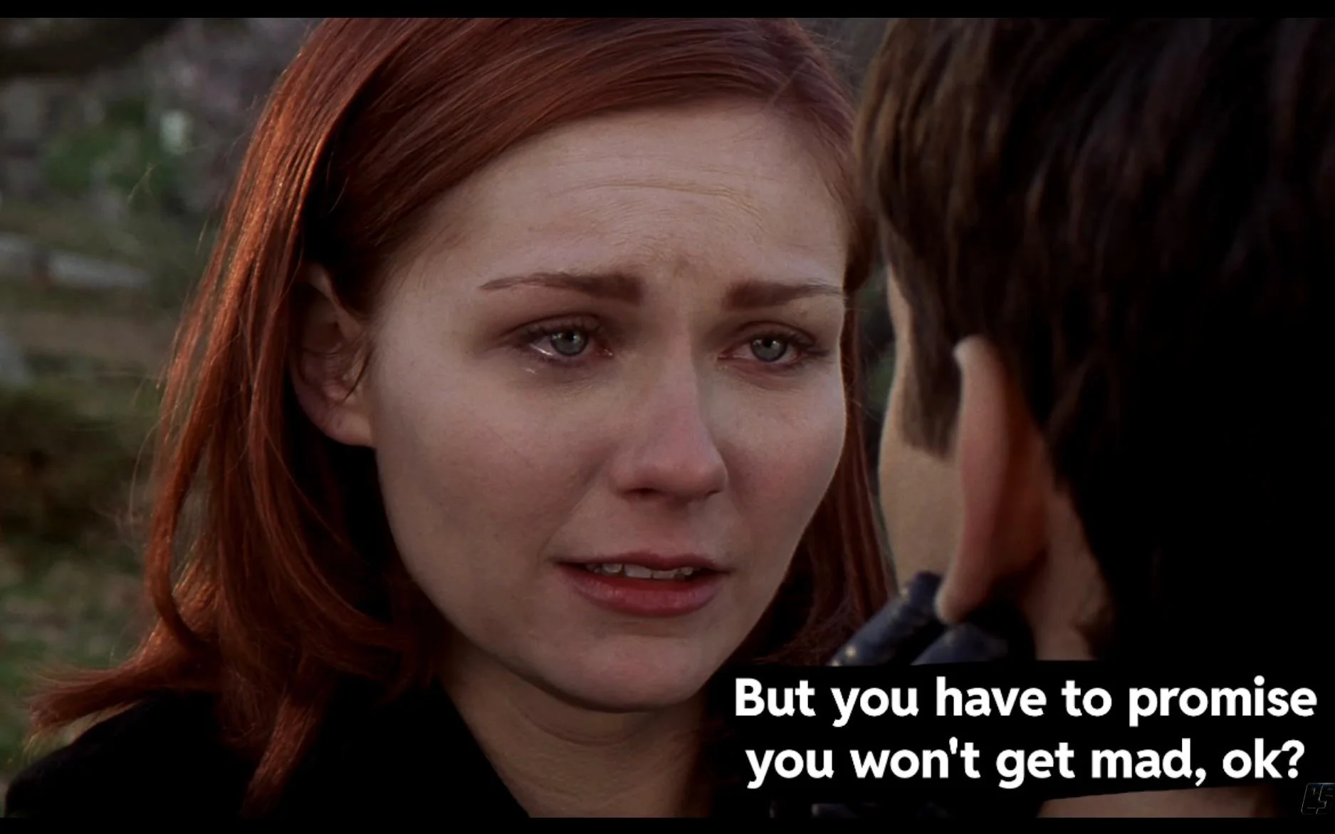 Your girlfriend, Mary Jane Watson, has gotten very close to your best friend. After some weeks, she confesses the truth. Will you be able to trust her again? [Kirsten Dunst] picture 5 of 16