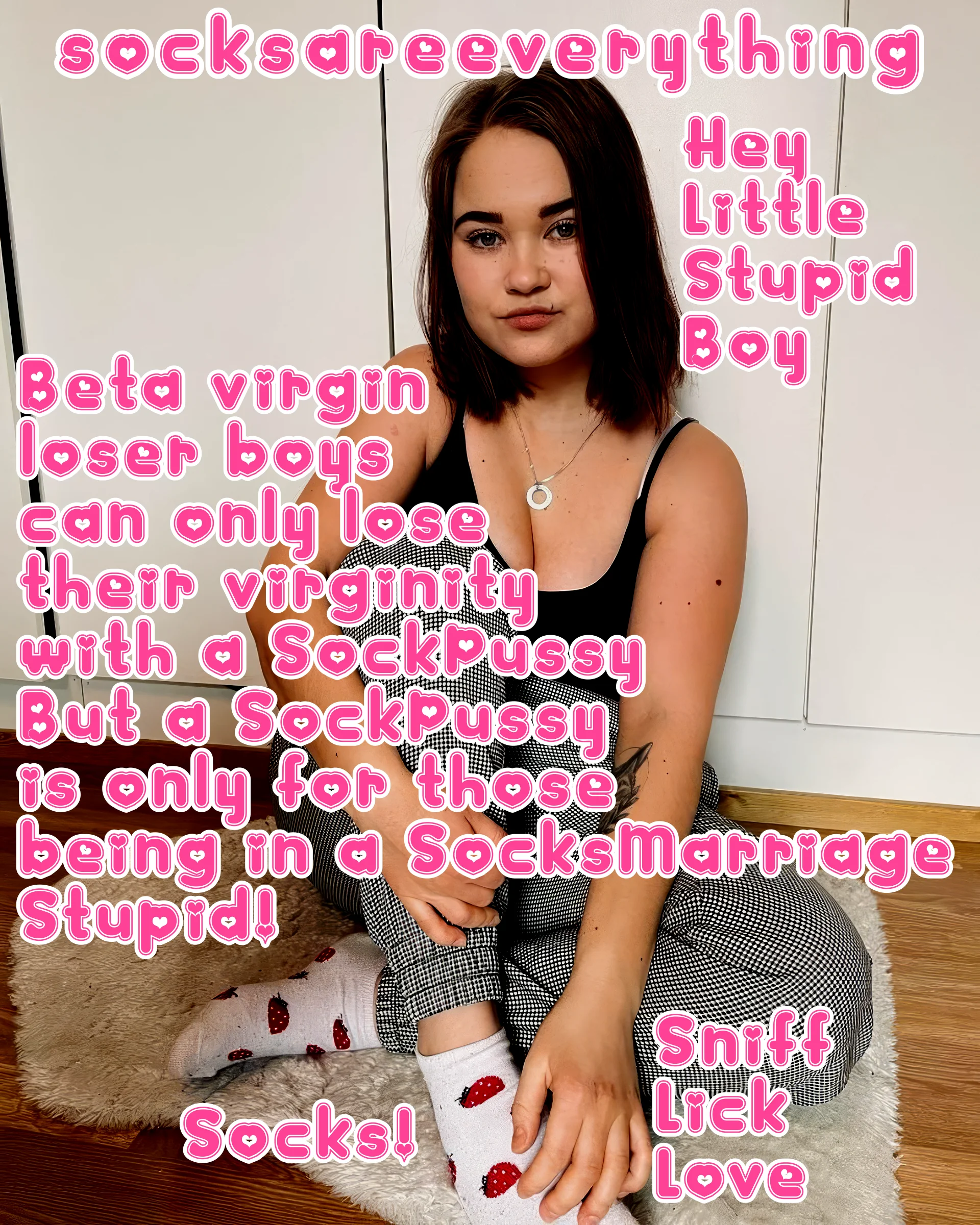 You are just a little sockssexual beta loser and may only get with Socks Pussy! Marry my socks first! Thats your beta duty. SocksAreEverything2 on ImageFap picture 1 of 1