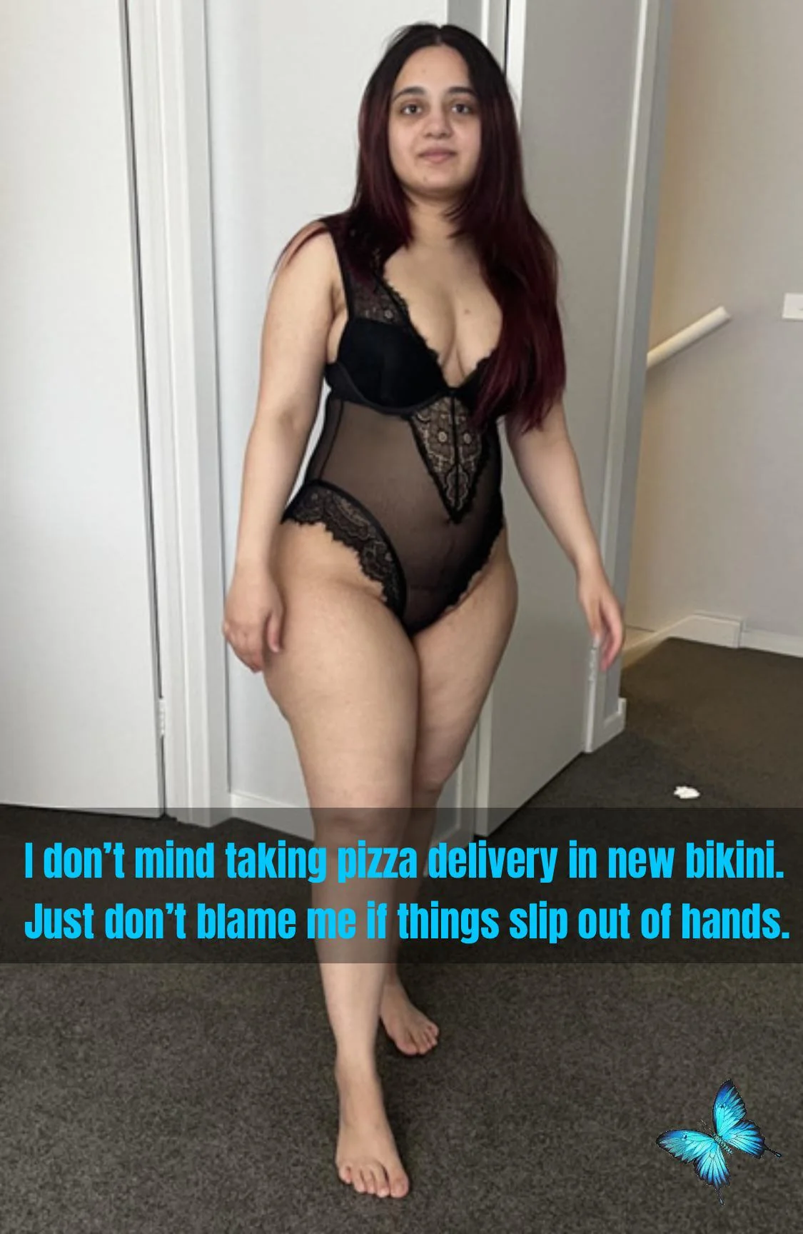 I don't mind taking pizza delivery in new bikini. Just don't blame me if things slip out of hands. picture 1 of 1