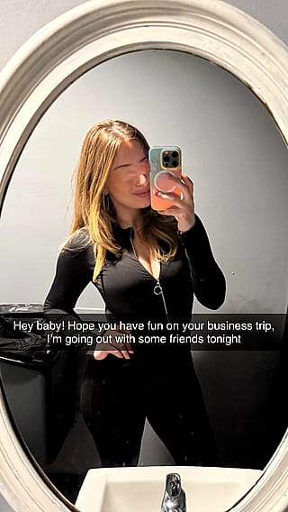 When my bf goes on business trips I end up getting fucked'