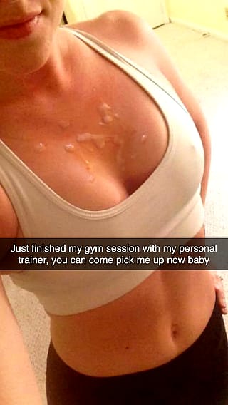 Looks like her PT gave her more than a workout'