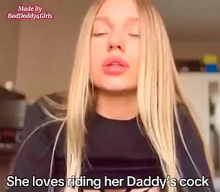 Daughter lessons: ride your Daddy like a good girl'