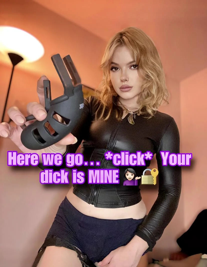 Here we go, now you are staying in that chastity... [no imagefap] [oc] picture 1 of 1