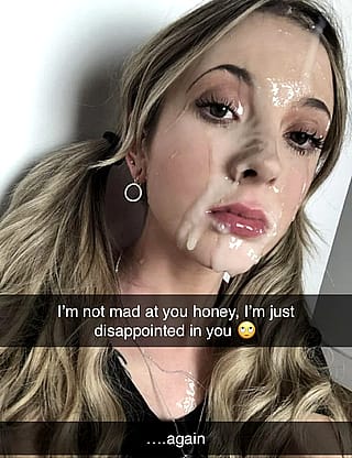 She lets a stranger cum on her face just because you upset her'