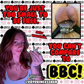 No BBC = You're in CHASTITY 🔒(not on imagefap)'