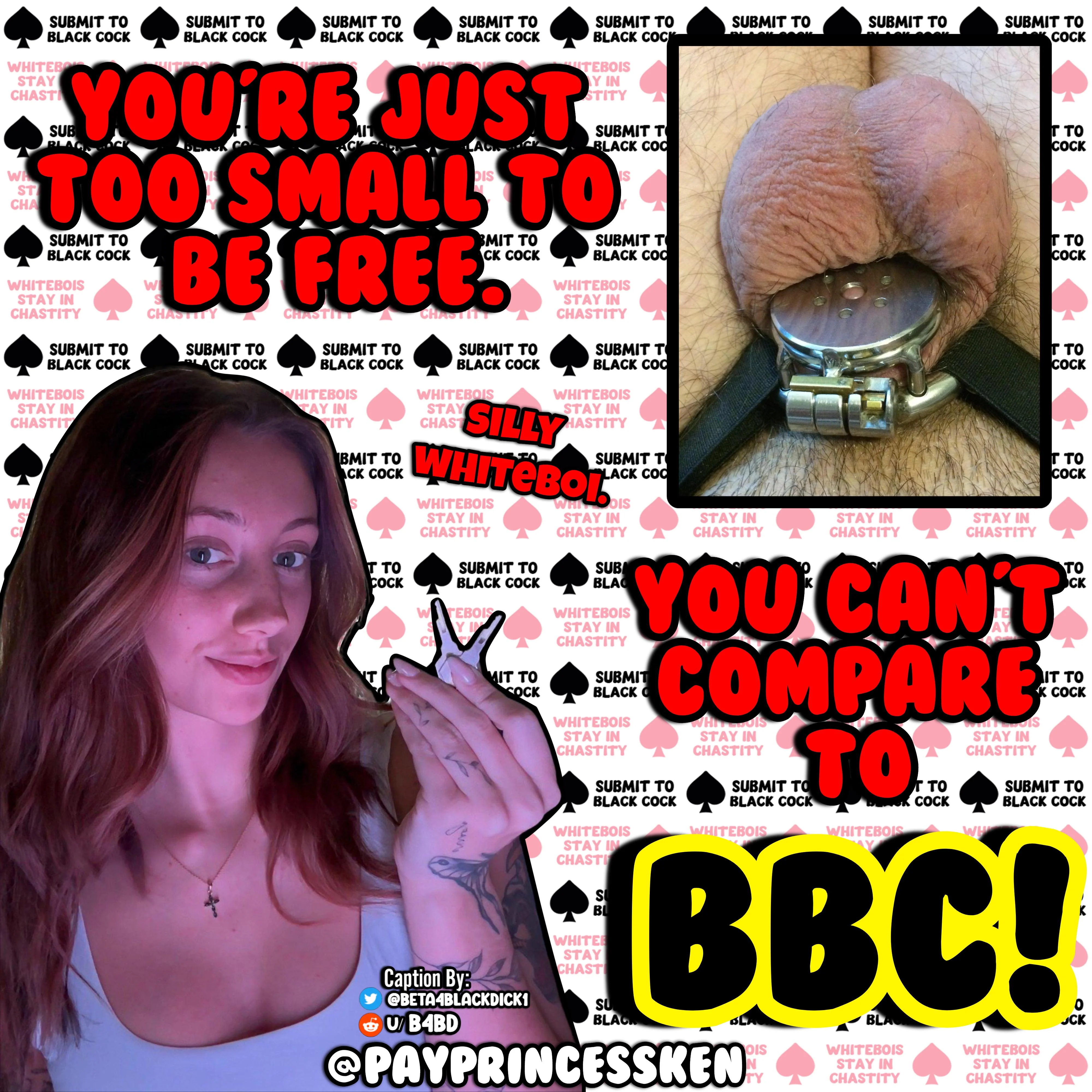 No BBC = You're in CHASTITY 🔒(not on imagefap) picture 1 of 1