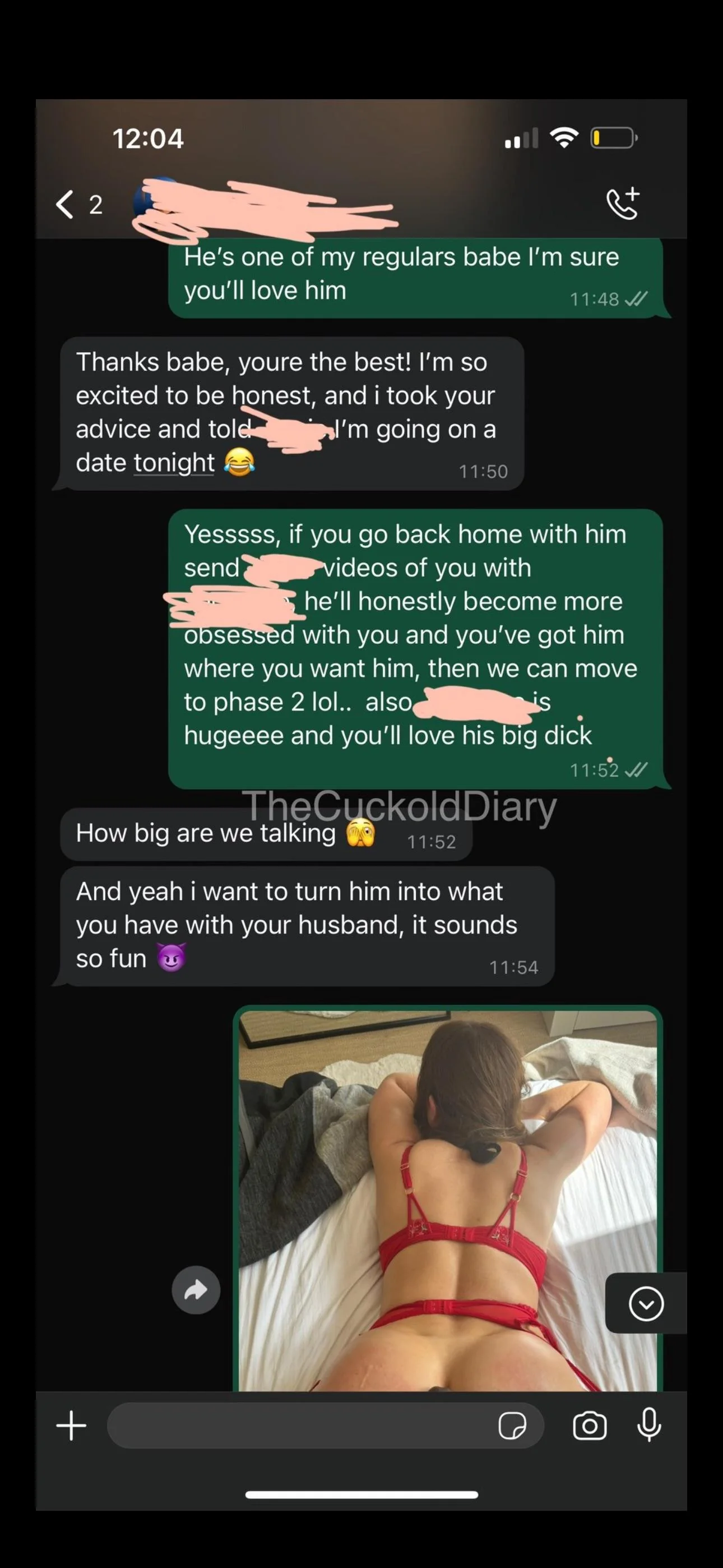 Turning my bestie into a cuckoldress. Her ex cheated on her and now I’m teaching her how to cuck him picture 1 of 4