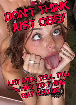 Don't think just obey'